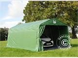 Garasjetelt PRO 3,6x6x2,7m PVC med teltgulv, grønn