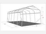 Namiot dla zwierząt gospodarskich 3,6x6x2,68m, PCV, Zielony