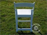 Krzesła składane 44x46x77cm, Biały, 24 szt.