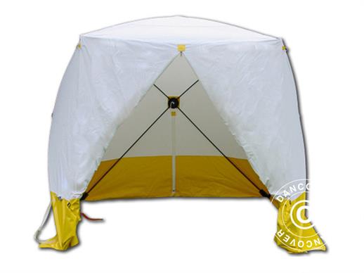 Work tent, FleXshelter PRO, Type 5S, 3.5x3.5x2.15 m, White/yellow