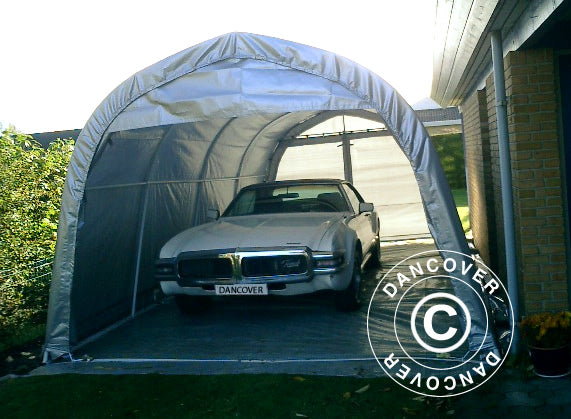 Cerada, pokrov za tlo 3,7x8,6m PVC, Siva