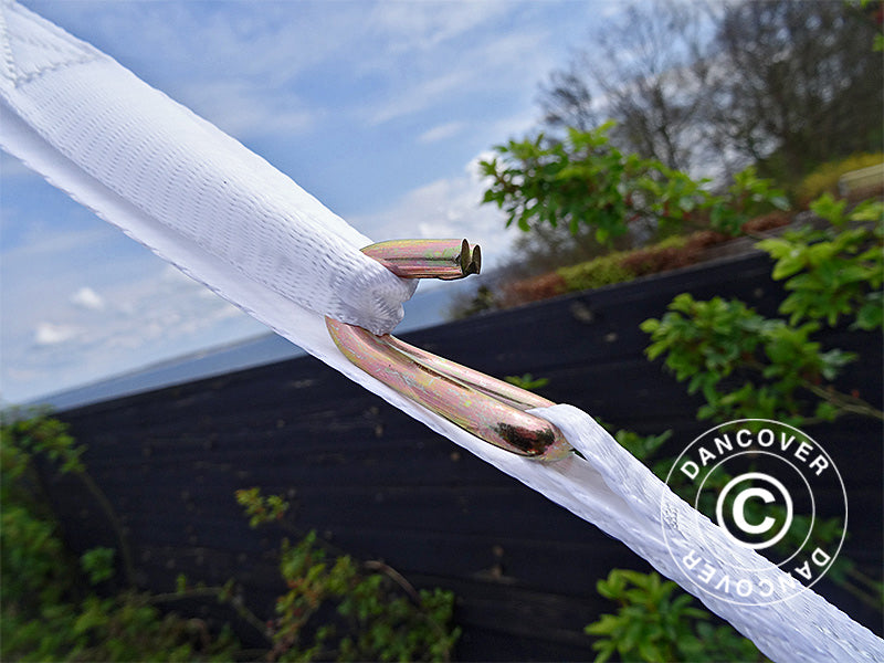 Turvapaketti 4 (Teltta maakiilat 60cm & kiinnityshihnat), Valkoinen