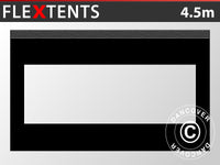 Parede lateral c/ janela panorâmica para FleXtents, 4,5m, Preto