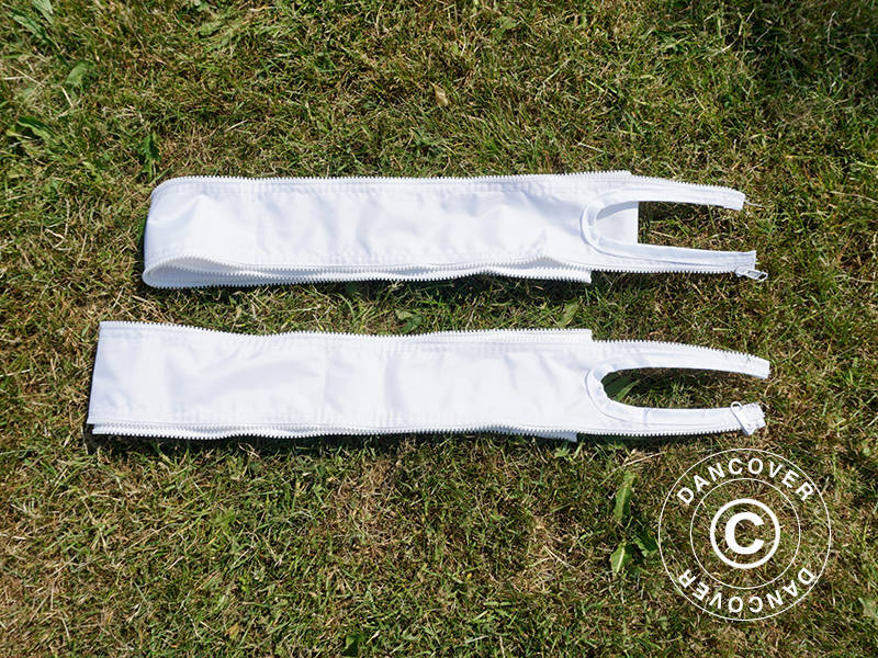 Opvullende verbindingspanelen voor de FleXtents® PRO vouwtent 3m-serie, Wit, 2 stuks.
