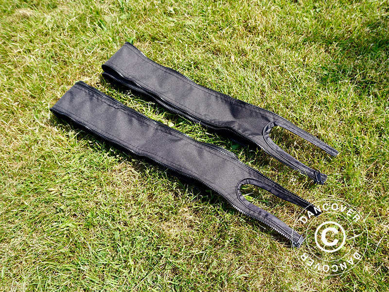 Opvullende verbindingspanelen voor de FleXtents® PRO vouwtent 3m-serie, Zwart, 2 stuks.