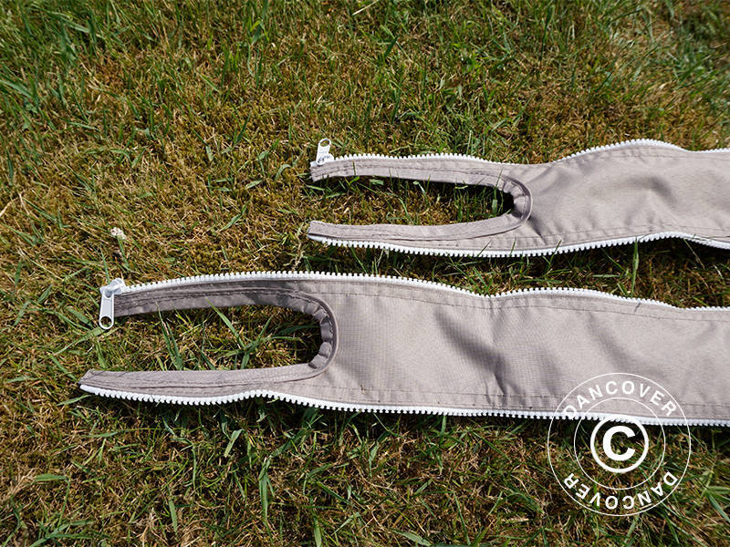 Opvullende verbindingspanelen voor de FleXtents® PRO vouwtent 4m-serie, Latte, 2 stuks.