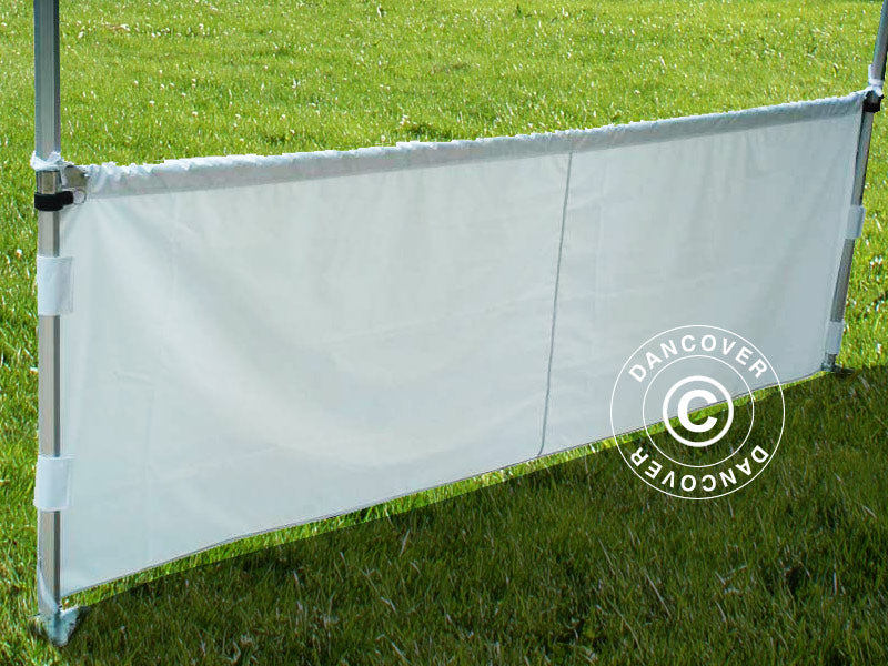 Daļēja sānsiena priekš FleXtents PRO, 4m, Balts