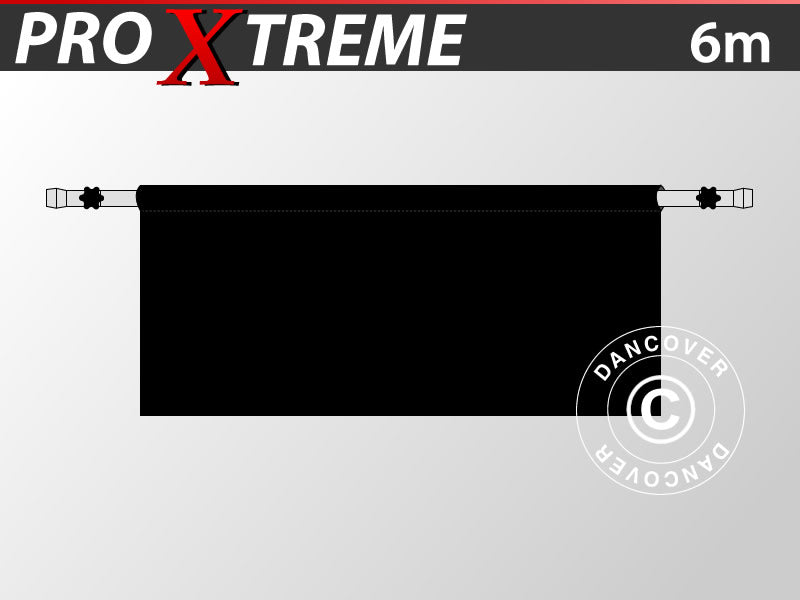Half sidewall for FleXtents PRO Xtreme, 6 m, Black