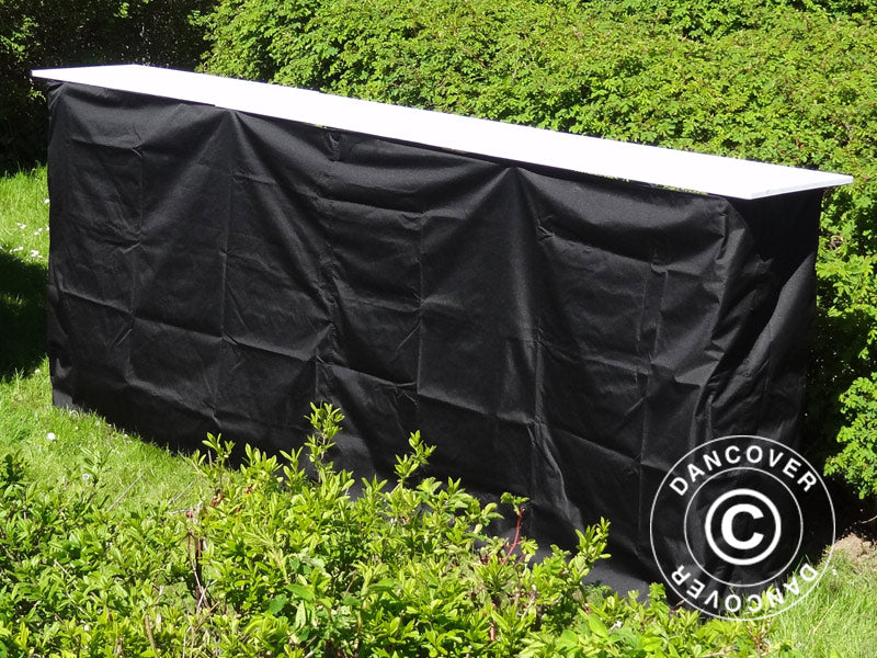 Panneau latéral pour le comptoir FleXtents PRO, 3m, Noir