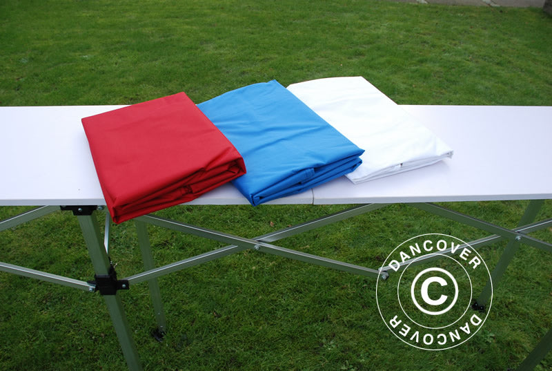 Seitenverkleidung für die FleXtents PRO Falttisch, 3m, Blau