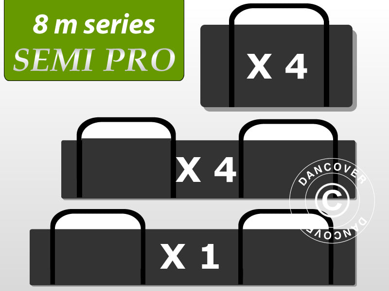 Kandekoti pakett, 8m markiiside seeria SEMI PRO