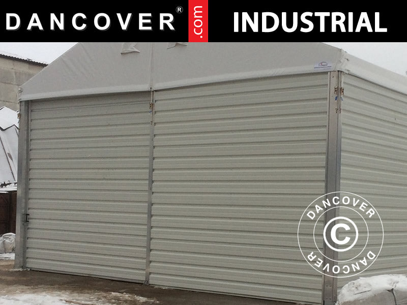 Sliding gate for Industrial Storage Shelter Alu, 4.70 m, Metal, White