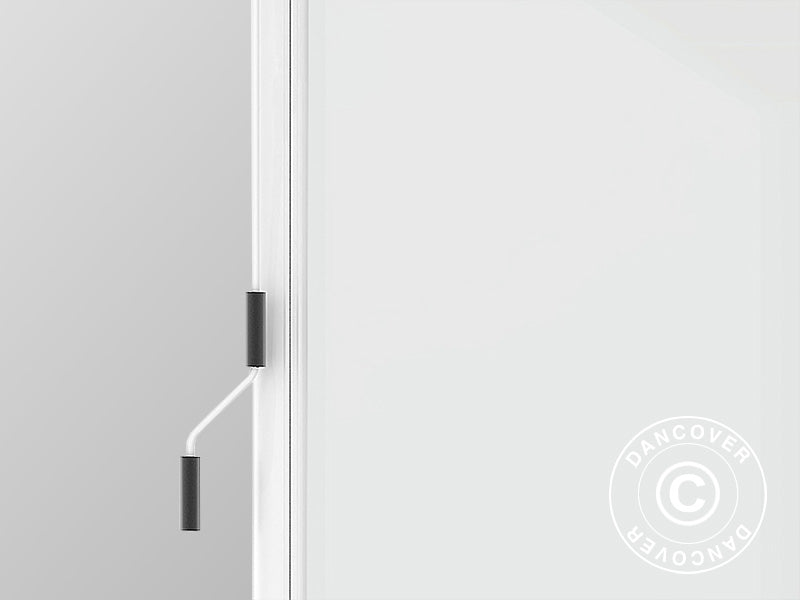 Muro-estore lateral para cenador de pérgola San Fernando, 4m, Blanco