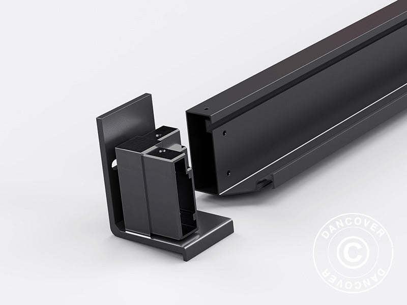 Wall bracket f/San Pablo gazebo 3x3 m, 3x4 m, and 4x4 m, Black, 2 pcs.