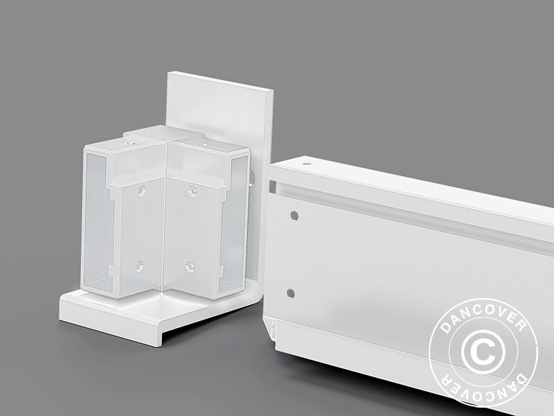 Wall bracket f/San Pablo gazebo 3x3 m, 3x4 m, and 4x4 m, White, 2 pcs.