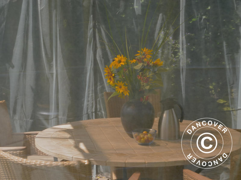 Moskitonetze für Pavillon Palermo und Martinique, 4 Stück, Schwarz