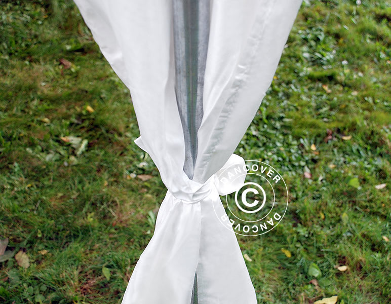 Marquee lining and leg curtain pack, White, for 4x6 m marquee
