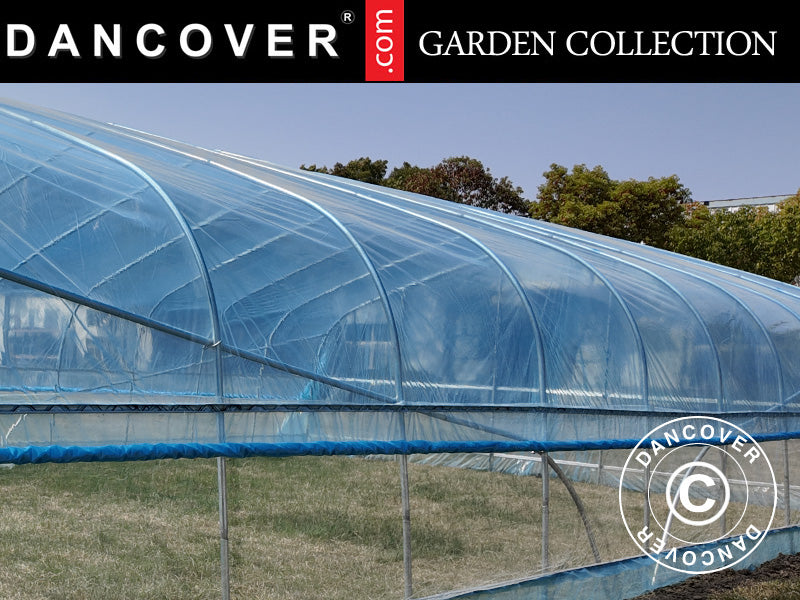 Cover for polytunnel greenhouse GH18400, 6x10x2.5 m, 100-micron PO Film, Transparent