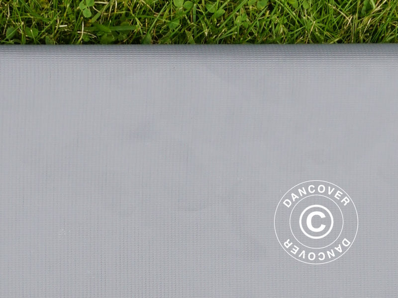 PVC per la riparazione di tende per lo stoccaggio, 500g/m², 1x1m, Grigio