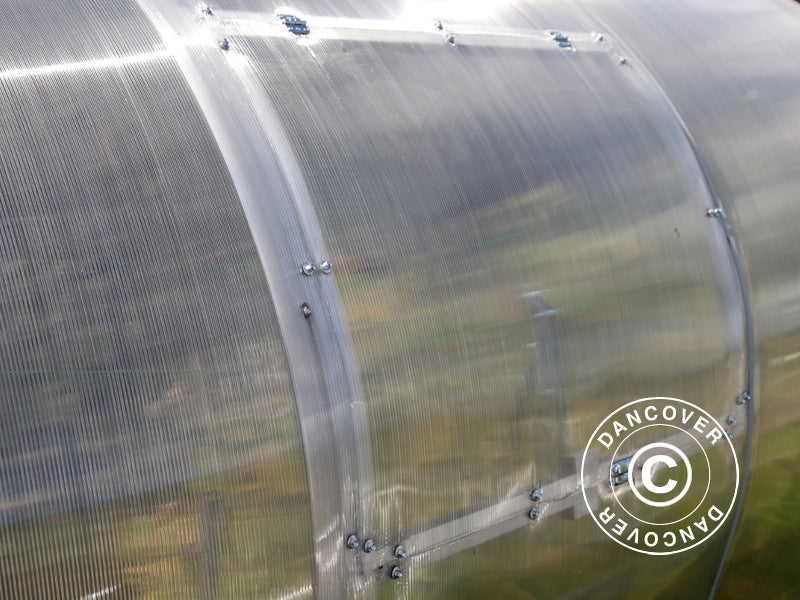 Ventilatievenster met automatische opener voor broeikas Strong NOVA 6m breed, Zilver