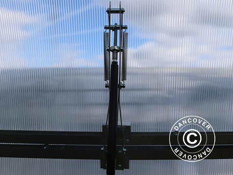 Ventilatievenster met automatische opener voor broeikas Strong NOVA 6m breed, Zilver