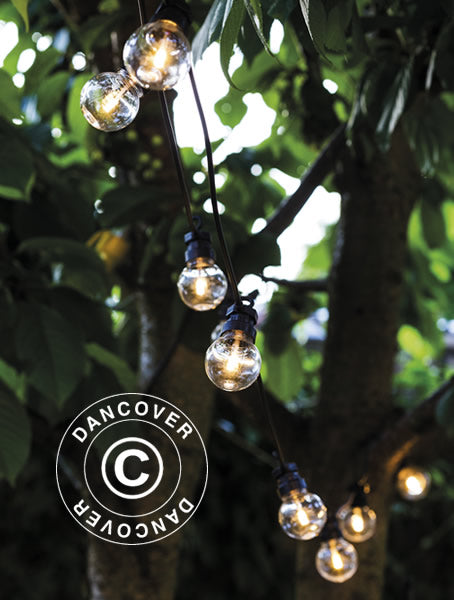 LED-Lichterkette Starter-Set, Lucas, 3m, Schwarz/Klar/Warmweiß