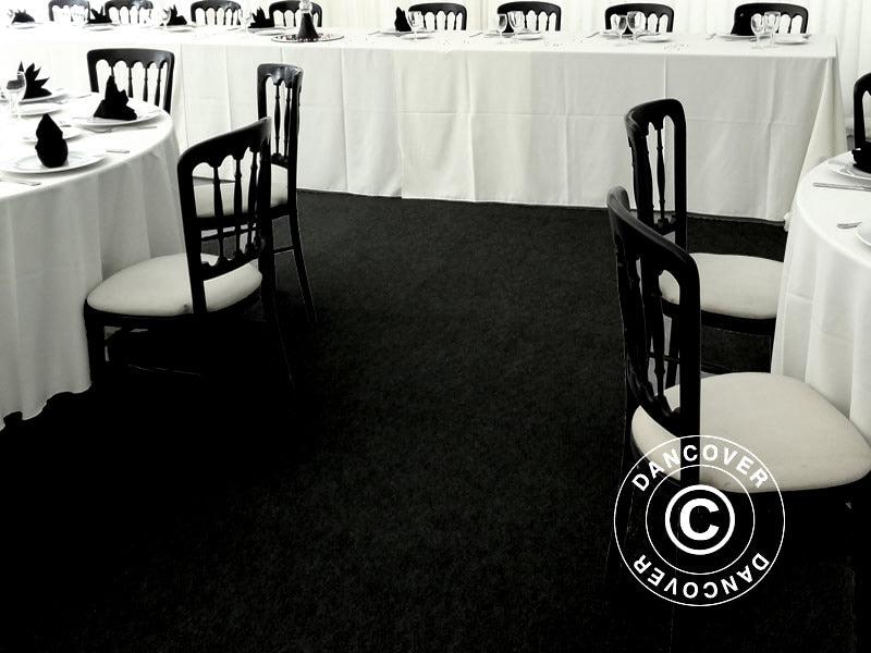 Tapijt 2x16m, Zwart, 400g