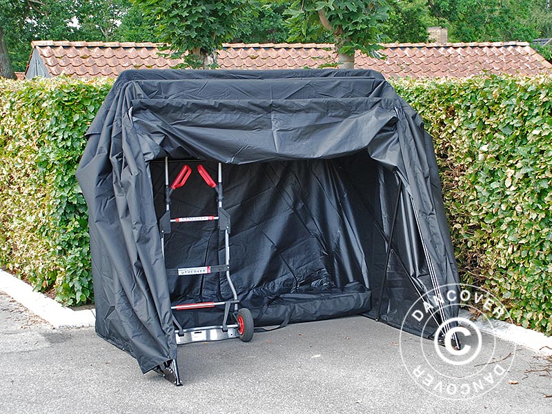Faltgarage (Motorrad), 1,88x3,45x1,9m, Schwarz