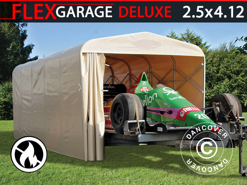 Saliekama tuneļa garāža (Auto), 2,5x4,12x2,15m, Smilškrāsā