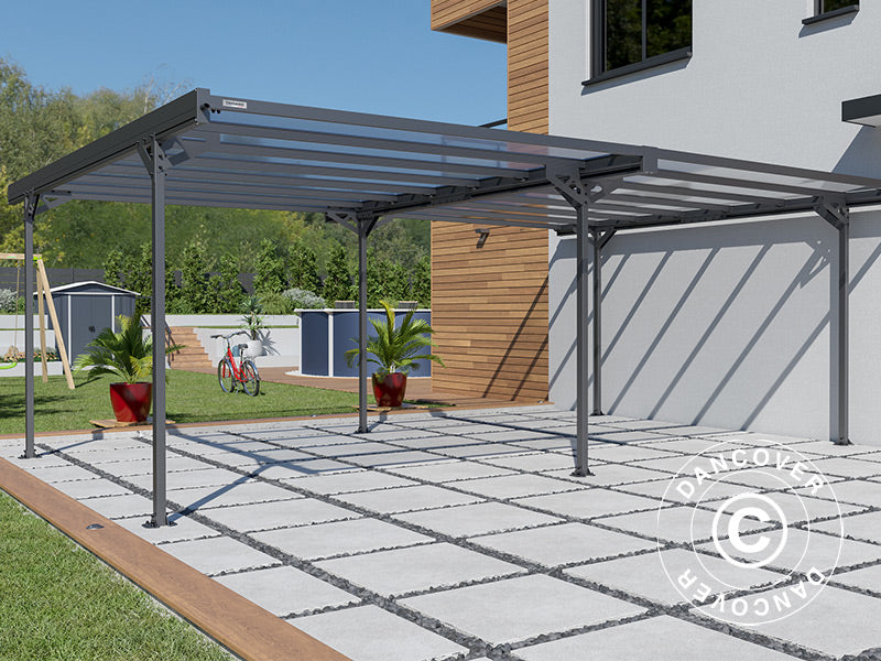 Double carport Mistral Double, 6.06x5.09x2.27 m, Anthracite