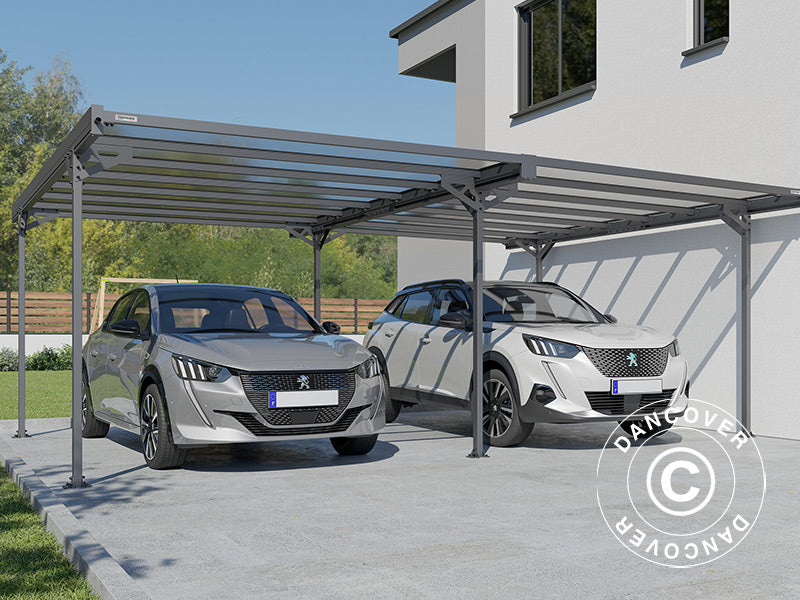 Double carport Mistral Double, 6.06x5.09x2.27 m, Anthracite
