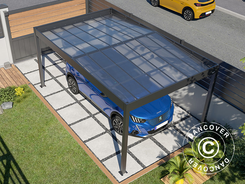 Carport Libeccio, 3.26x5.09x2.34 m, Anthracite