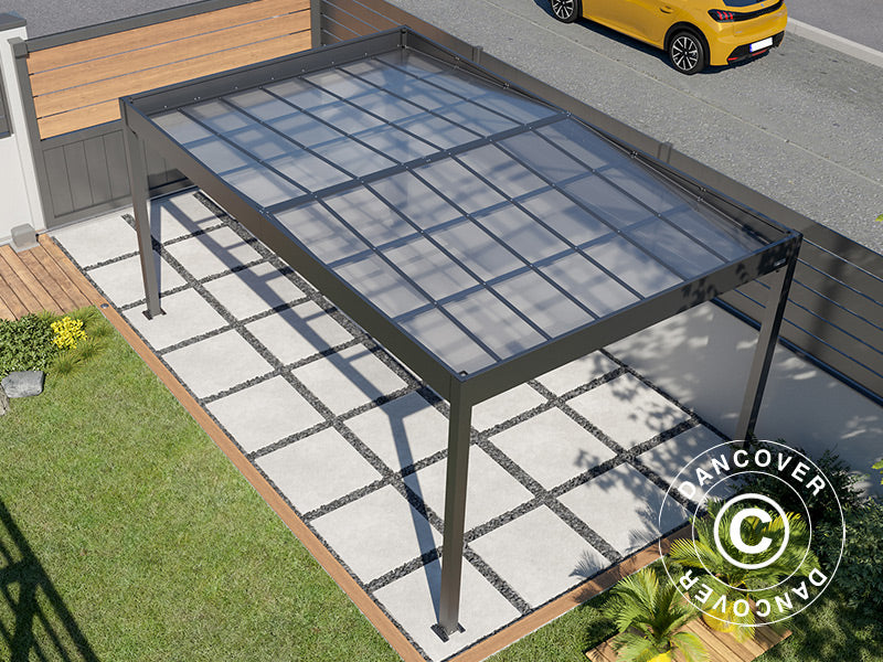 Carport Libeccio, 3.26x5.09x2.34 m, Anthracite
