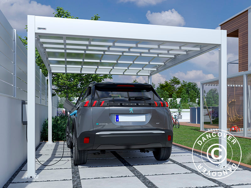 Carport Libeccio, 3.26x5.09x2.34 m, White
