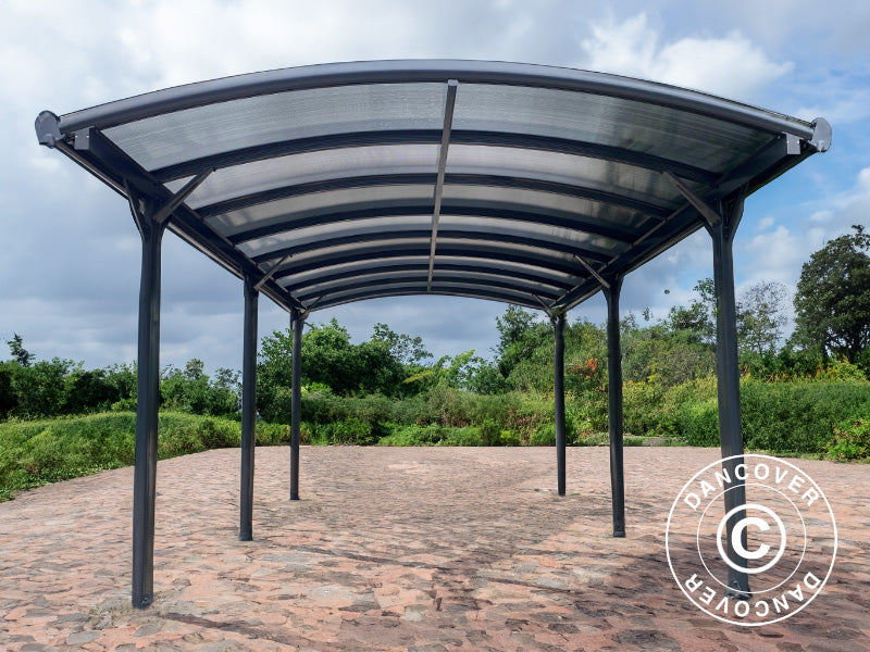 Carport Boston, 3,03x5,05x2,22m, Grau