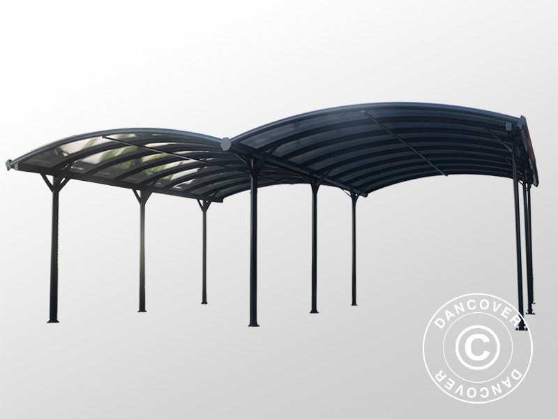 Double Carport Boston, 6x5,05x2,22m, Gris