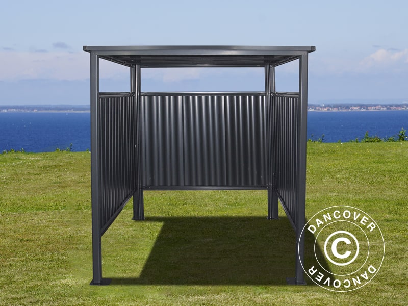 Fahrradunterstand 1,8x2,03x1,93m, 3,65m², anthrazit