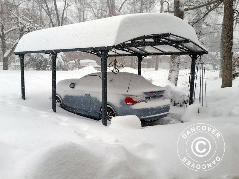 Carport Arcadia, Palram/Canopia, 3,59x5,07m, Grijs