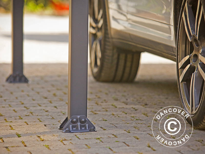 Carport Arcadia, Palram/Canopia, 3,59x5,07m, Grijs