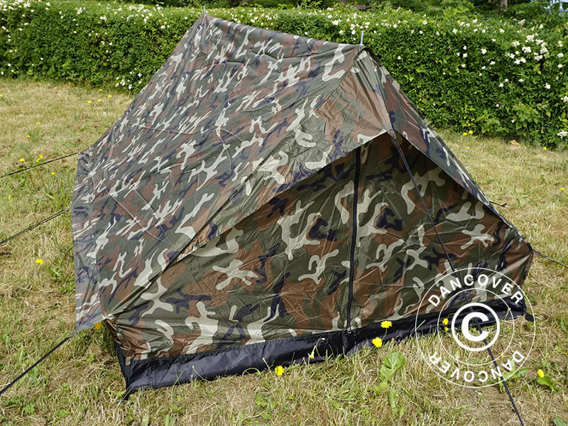 Tienda de campaña de camuflaje Woodland MINI PACK, 2 personas