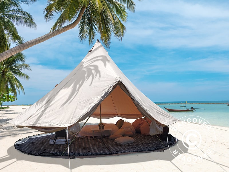 “Glamping” palapinė, TentZing®, 4x4m, 4 asmenims, Smėlio