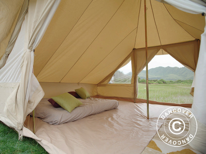Tent for glamping, TentZing®, 4x5 m, 10 Persons, Sand