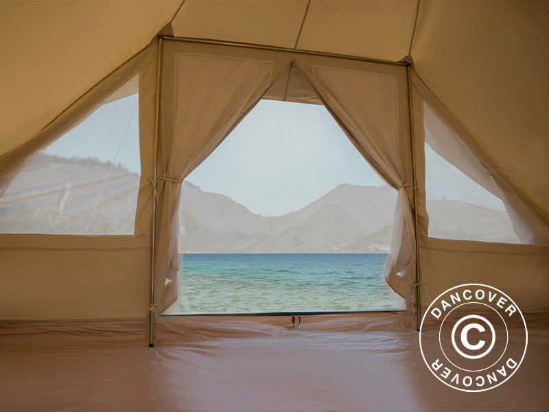 Tent for glamping, TentZing®, 4x5 m, 10 Persons, Sand