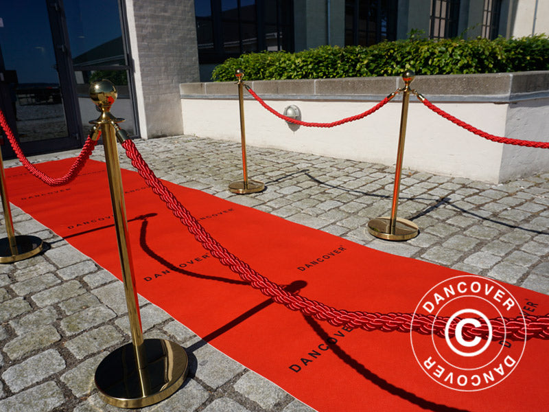 Roter Teppichläufer mit Aufdruck, 1,2x6m