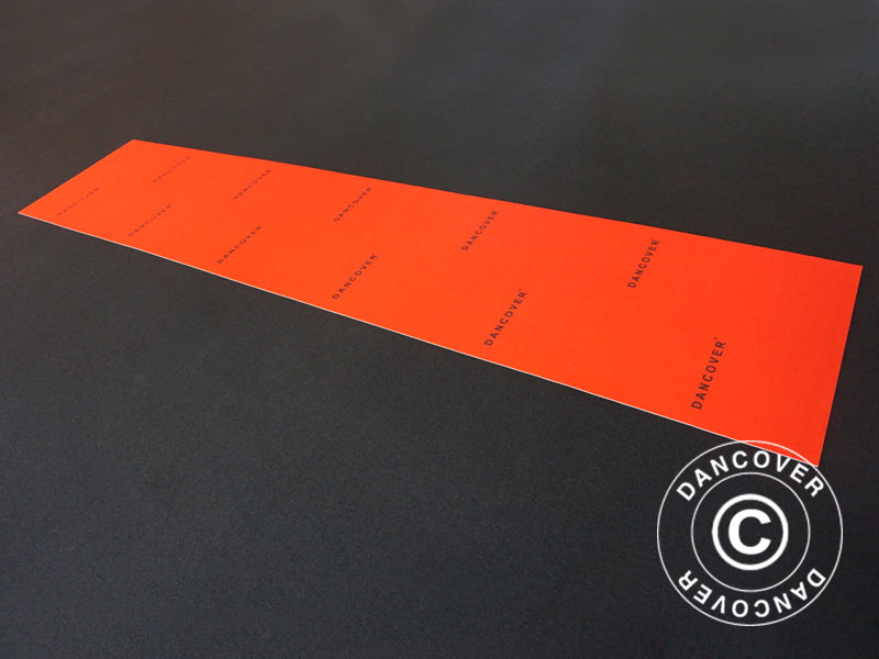 Roter Teppichläufer mit Aufdruck, 1,2x6m