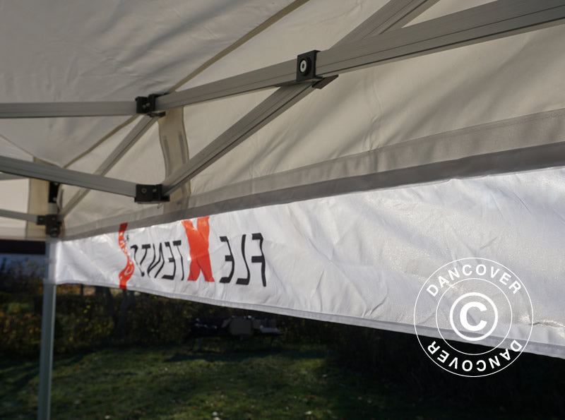 FleXtents®-Faltzelt Banner mit Aufdruck, 3x0,2m