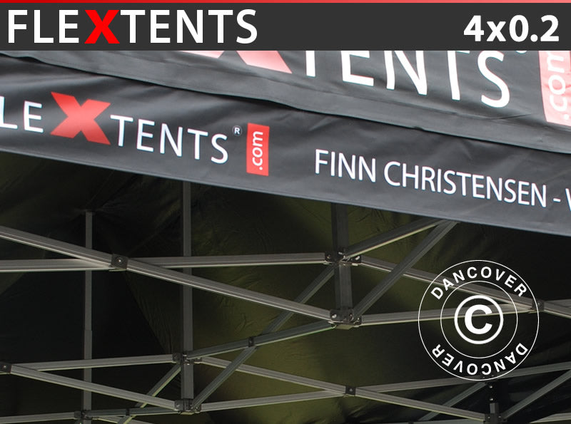 Baner za FleXtents® brzo sklopivi Paviljon s tiskom, 4x0,2m