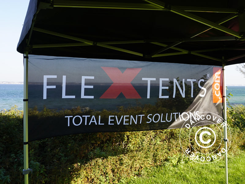 FleXtents® Gazebo Banner w/print, 4x1 m