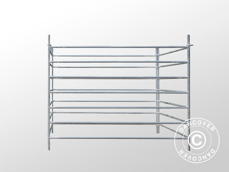 Tiergehege, 1,5x1,22m, 4 Stk., Silber