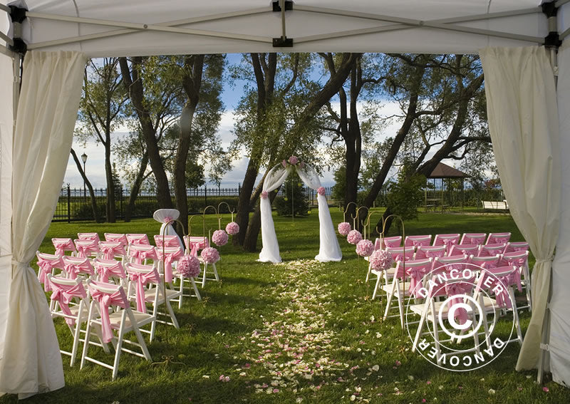 Tente pliante FleXtents PRO 3x3m Blanc, avec 4 cotés